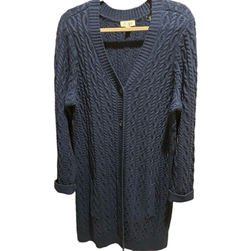 167. WOMENS DENIM + COMPANY 1X DETAIL SWEATER - Picture 3 of 7